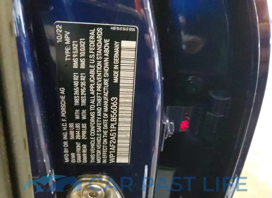 WP1AF2A51PLB56063# 13