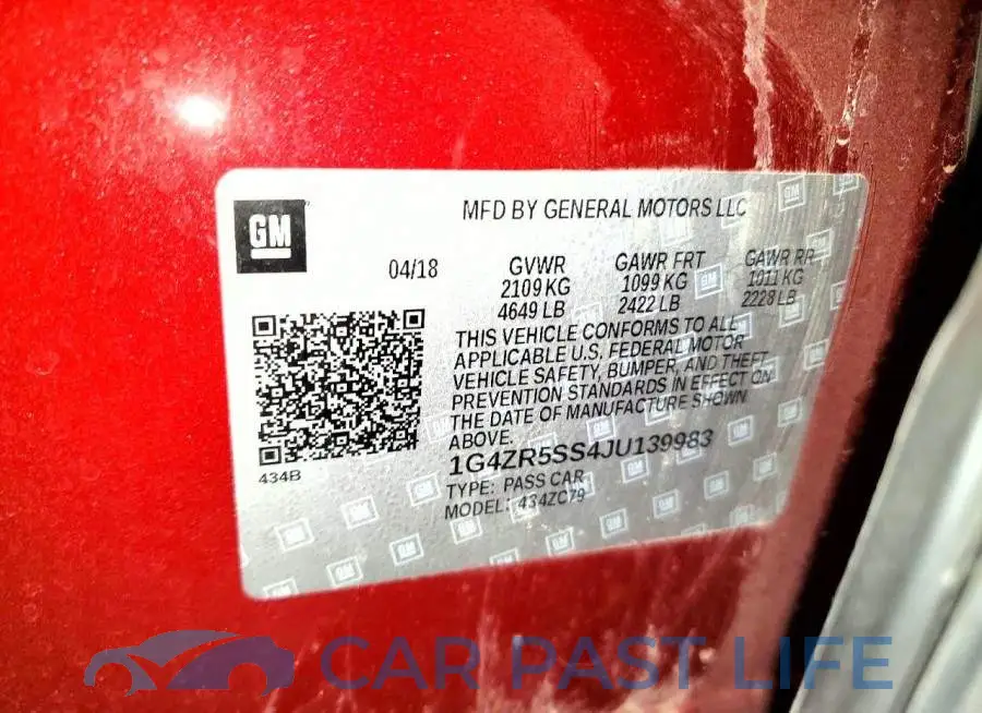 1G4ZR5SS4JU139983# 12