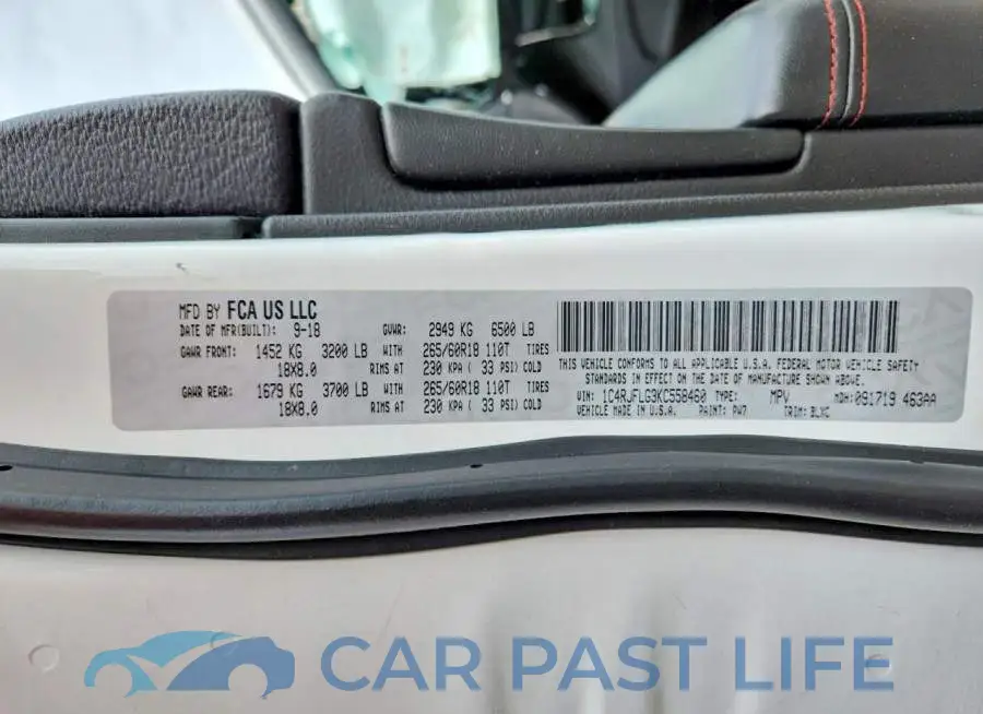 1C4RJFLG3KC558460# 13