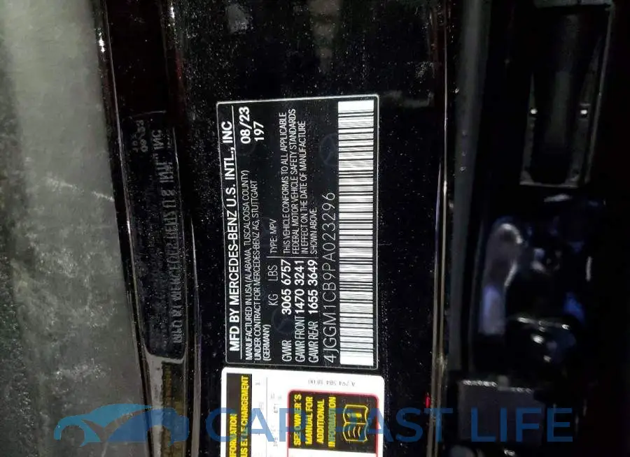 4JGGM1CB9PA023296# 13