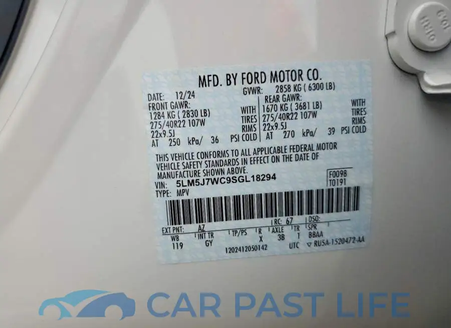 5LM5J7WC9SGL18294# 12