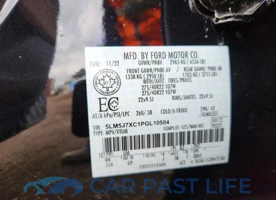 5LM5J7XC1PGL10504# 13