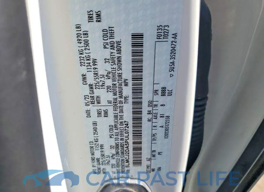 5LMCJ2DA5PUL07247# 12