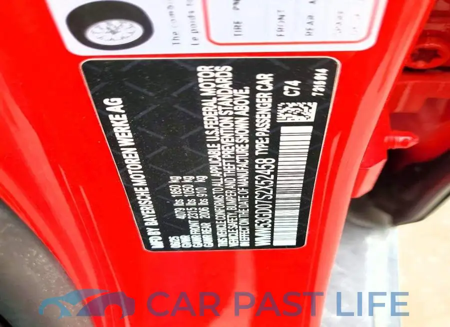 WMW53GD07S2X52458# 13