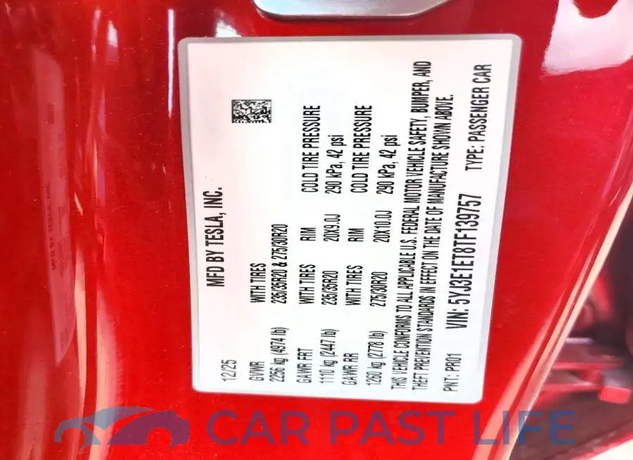5YJ3E1ET8TF139757# 12