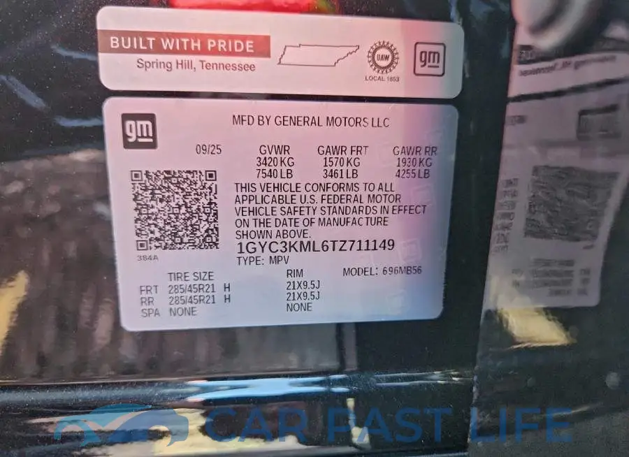 1GYC3KML6TZ711149# 14