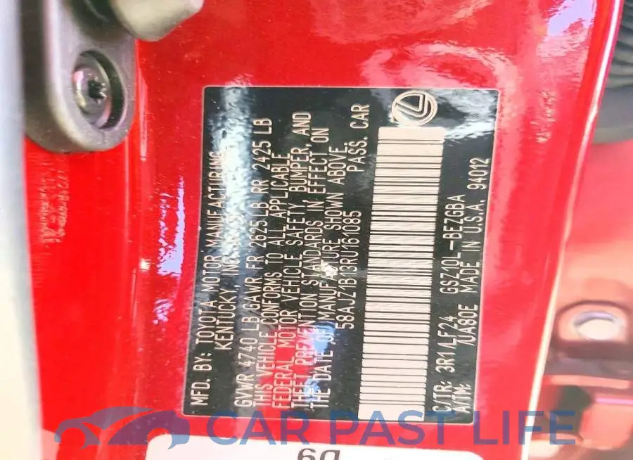 58AJZ1B13RU161085# 13