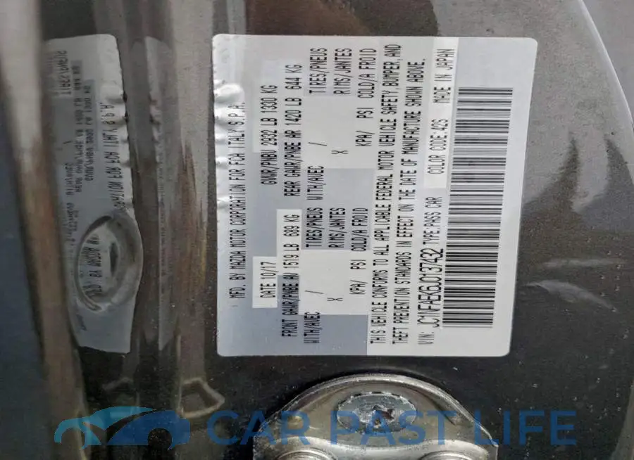 JC1NFAEK6J0137432# 13