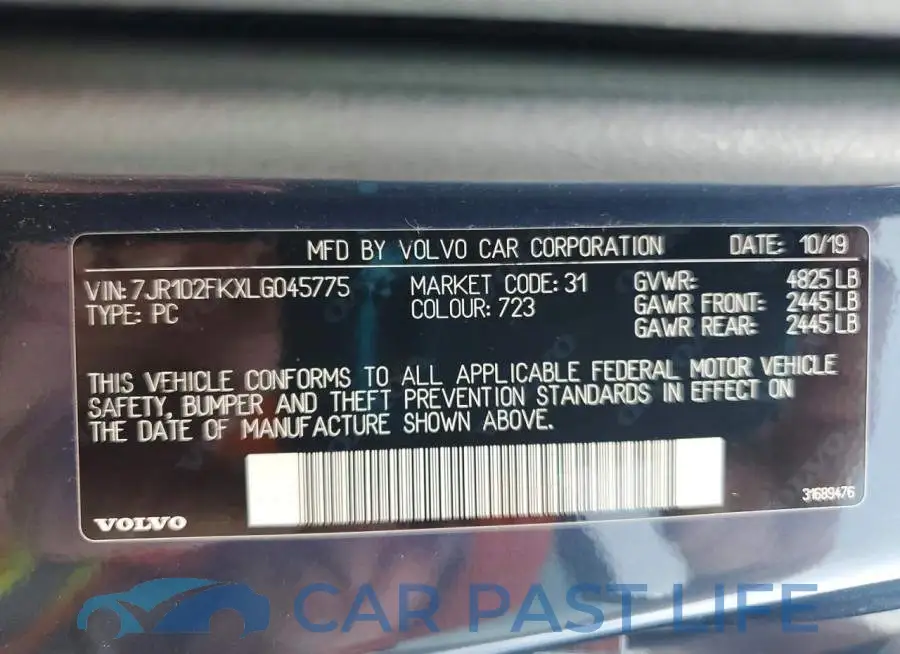 7JR102FKXLG045775# 12