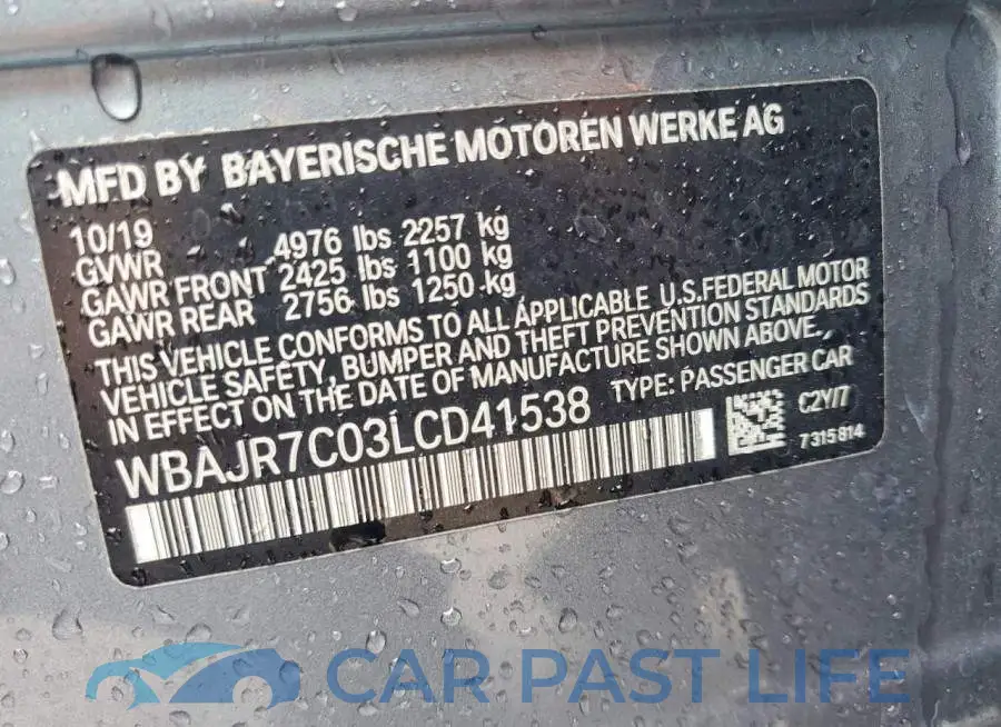 WBAJR7C03LCD41538# 12
