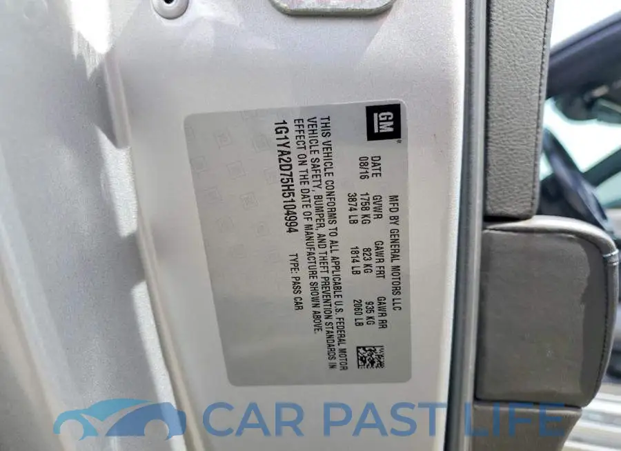 1G1YA2D75H5104994# 12