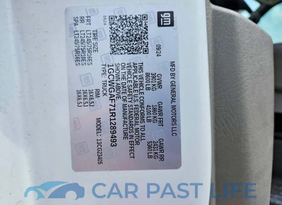 1GCWGAF71R1289493# 14