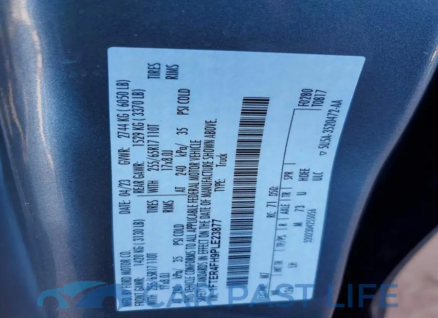 1FTER4FH9PLE23877# 12