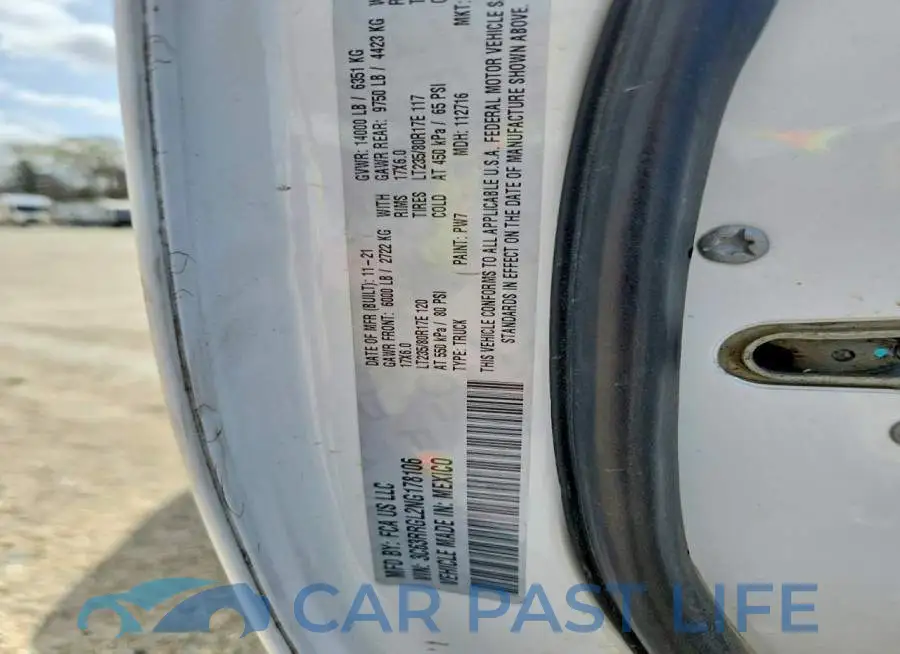 3C63RRGL2NG178106# 12
