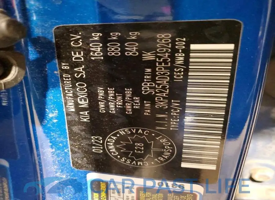 3KPA25AD3PE549268# 13