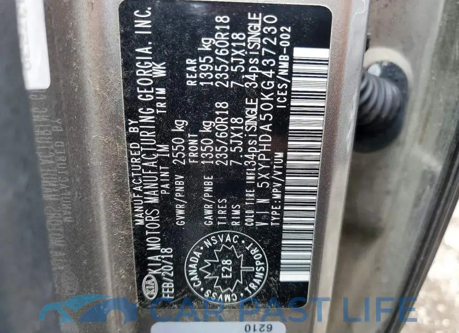 5XYPHDA50KG437230# 13