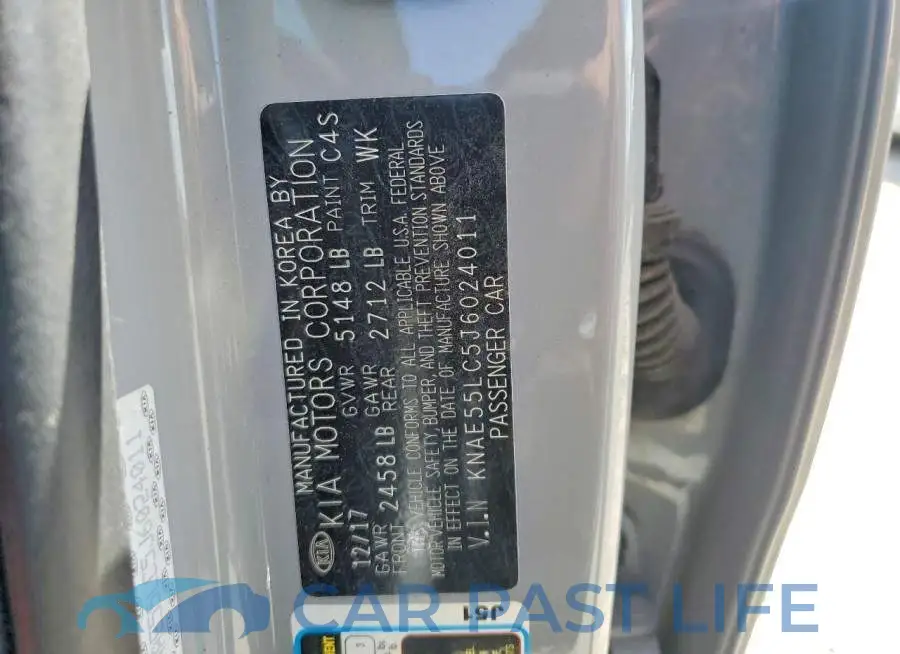 KNAE55LC5J6024011# 12