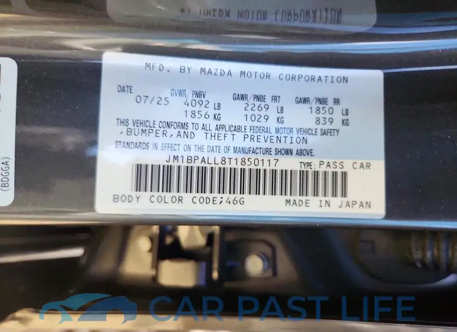 JM1BPALL8T1850117# 12