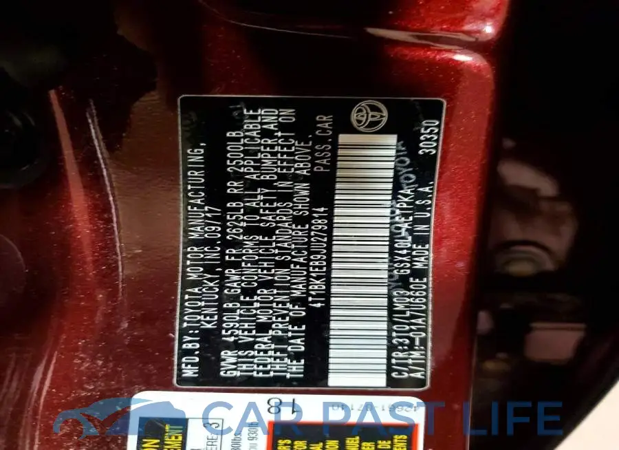4T1BK1EB9JU279814# 13