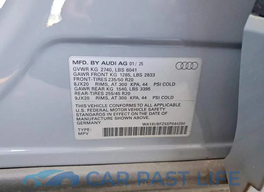 WA13UBFZ5SP044390# 14