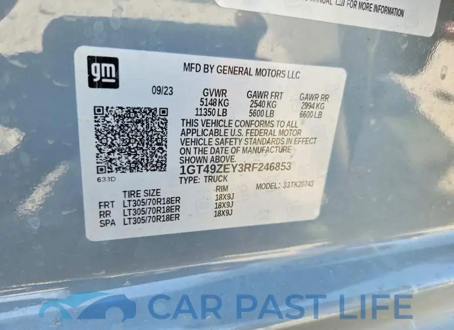 1GT49ZEY3RF246853# 13