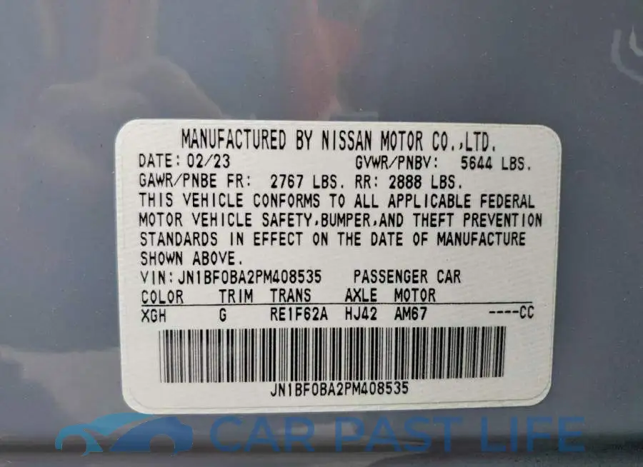 JN1BF0BA2PM408535# 14
