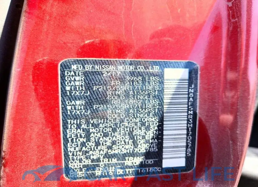 JN8AF5MR3HT705785# 13