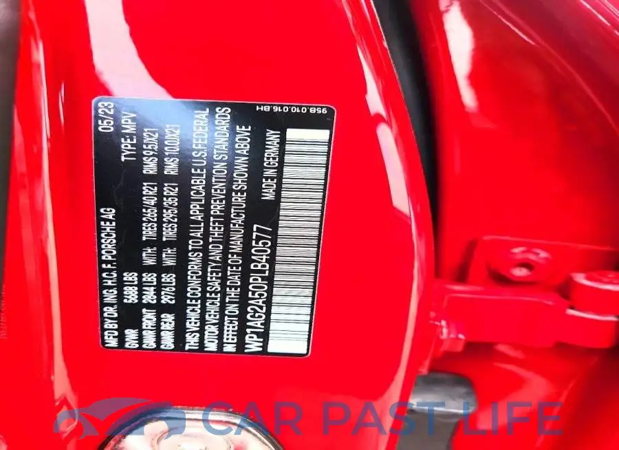 WP1AG2A50PLB40577# 12