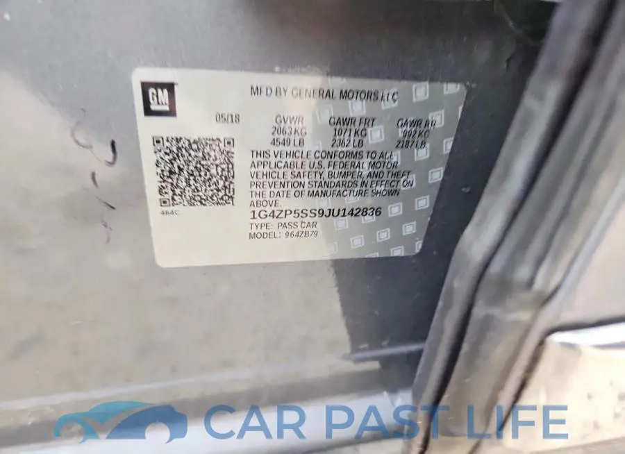 1G4ZP5SS9JU142836# 12