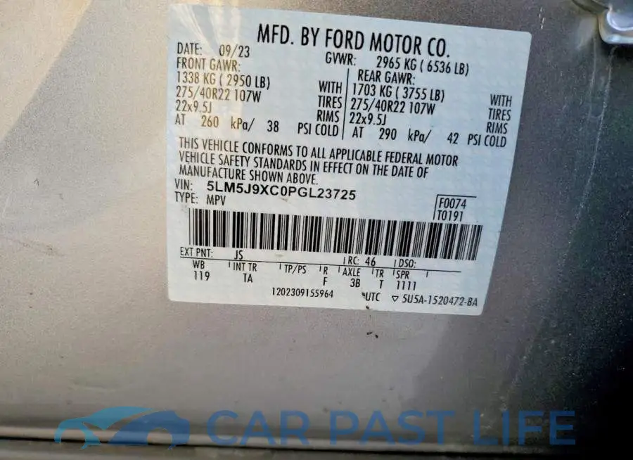 5LM5J9XC0PGL23725# 13