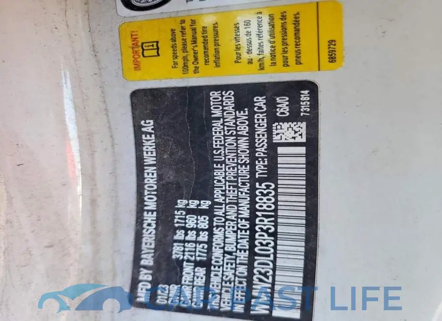 WMW23DL03P3R18835# 13