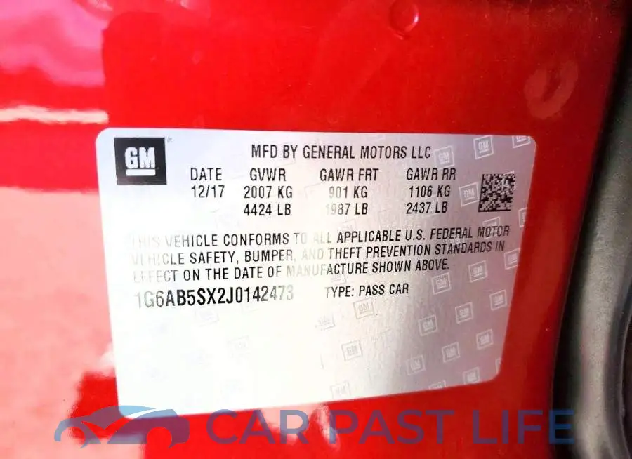 1G6AB5SX2J0142473# 12
