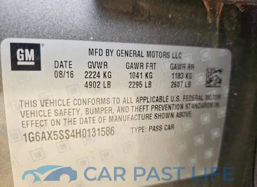 1G6AX5SS4H0131586# 12