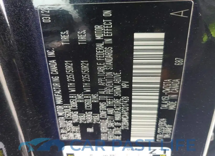 2T2BAMCA4PC017428# 13