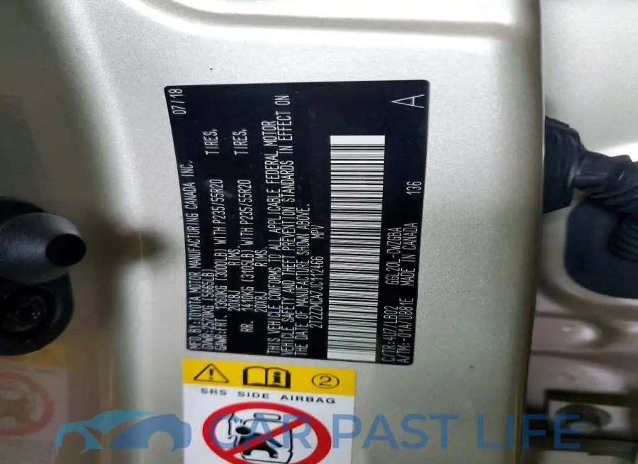 2T2ZZMCA7JC112466# 13