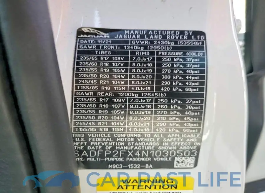 SADFP2FX4N1030503# 14