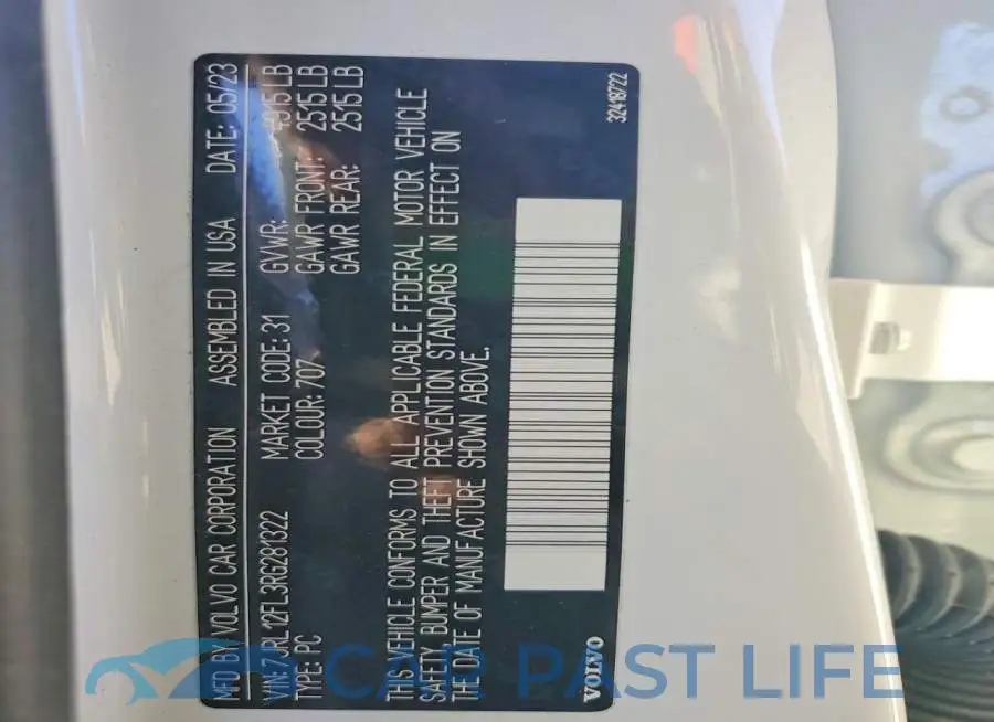 7JRL12FL3RG281322# 13