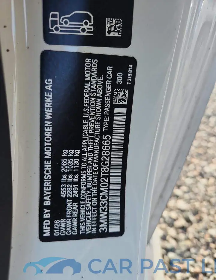 3MW33CM02T8G28665# 12