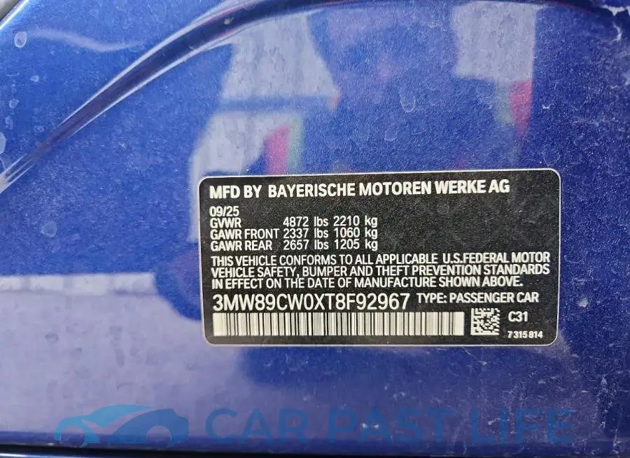 3MW89CW0XT8F92967# 12