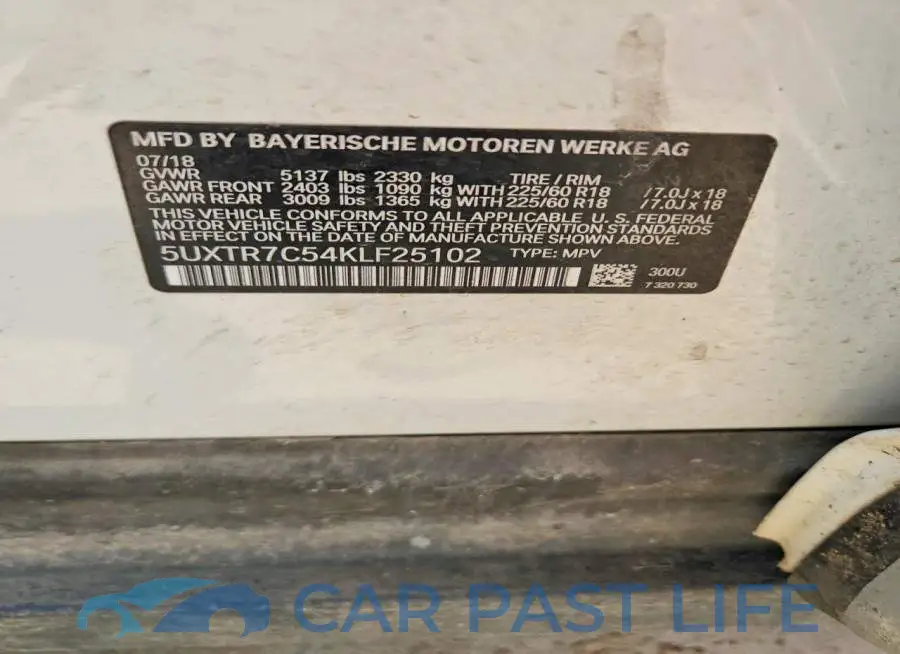 5UXTR7C54KLF25102# 13