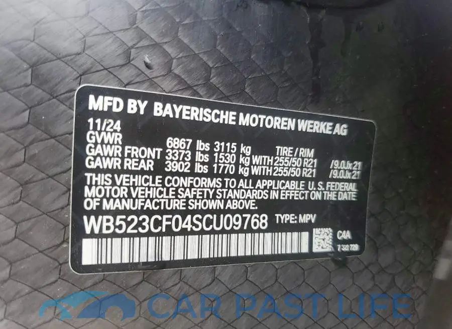 WB523CF04SCU09768# 14