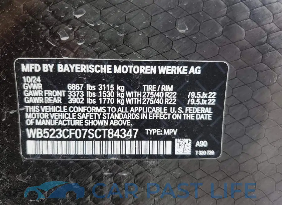 WB523CF07SCT84347# 14