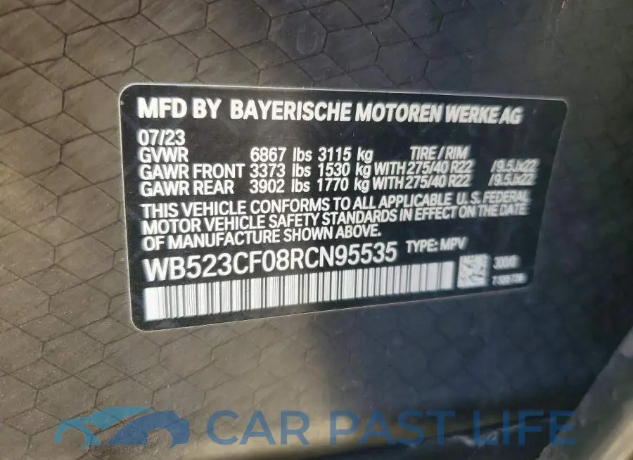 WB523CF08RCN95535# 14