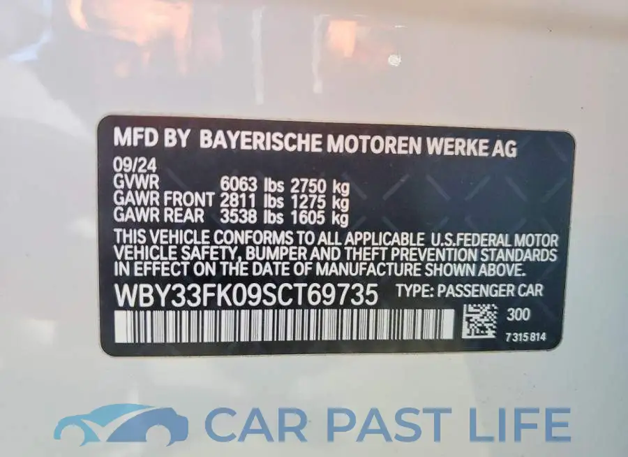 WBY33FK09SCT69735# 12