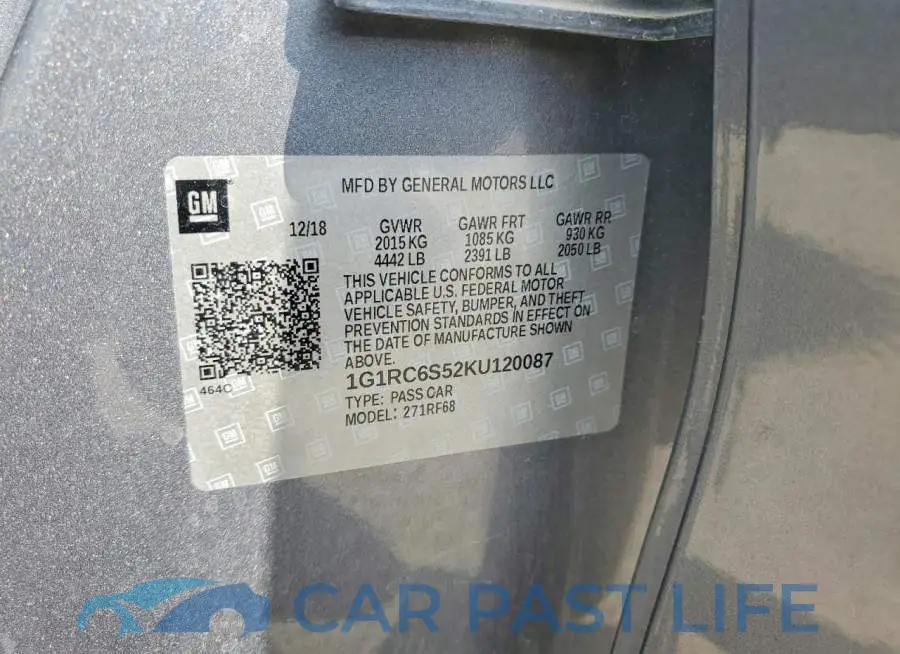 1G1RC6S52KU120087# 12