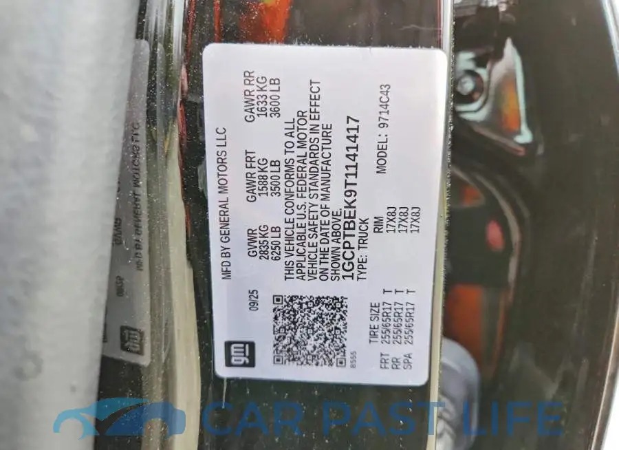 1GCPTBEK9T1141417# 12