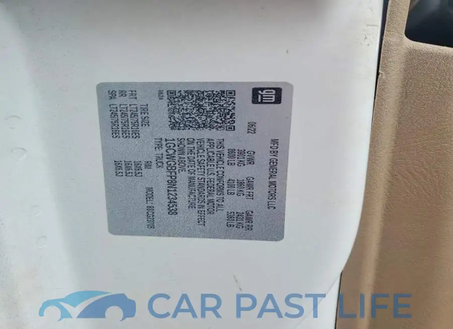 1GCWGBFP8N1234538# 13