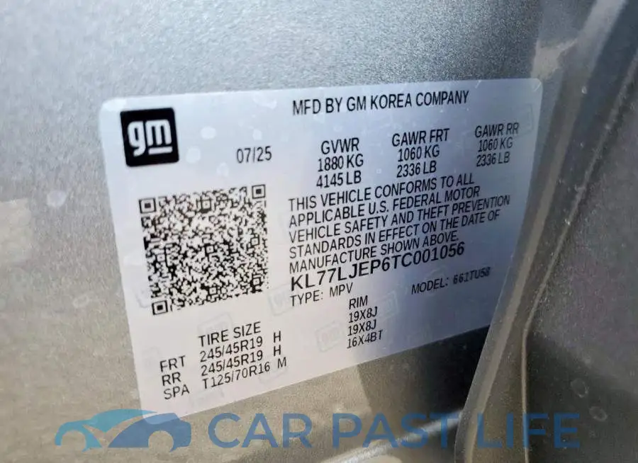 KL77LJEP6TC001056# 12