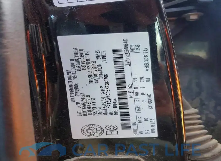 1FTEW1EP8KFB85768# 12