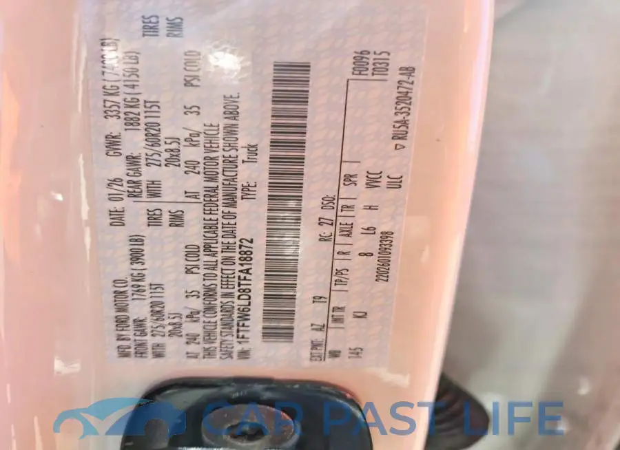 1FTFW6LD8TFA18872# 13
